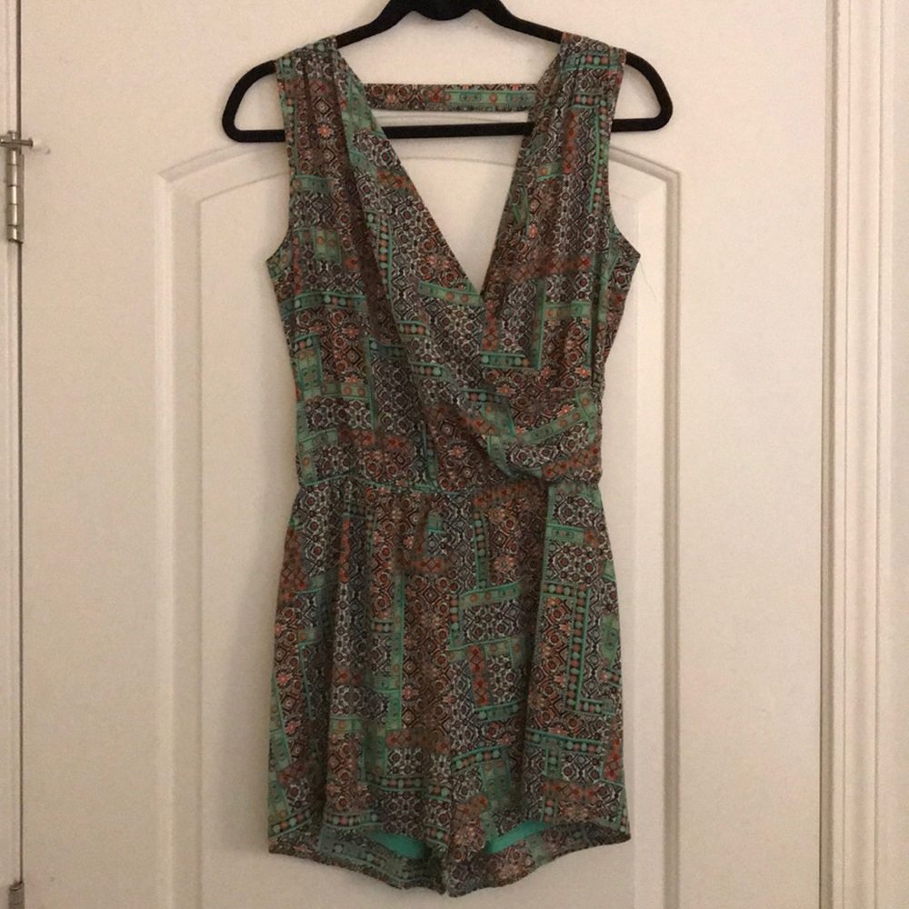Short sleeve romper